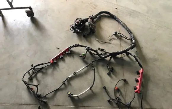 Engine installation wiring loom