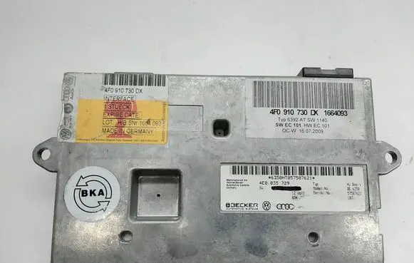Audi A6 S6 C6 4F Bluetooth control unit module 4F0910730DX 4E0035729