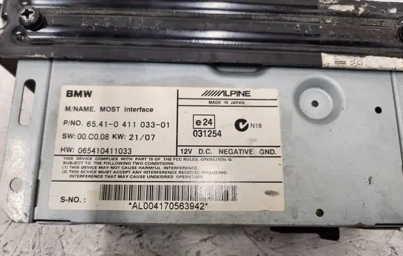 BMW 5 E60 E61 Comfort/convenience module 6541041103301 031254 065410411033
