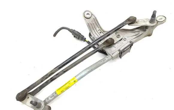 Front wiper linkage and motor