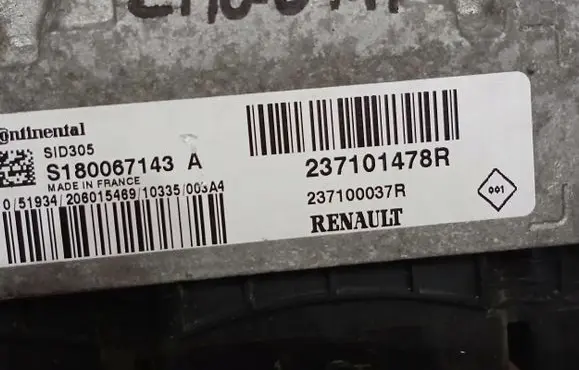 Renault Laguna III Engine control unit/module ECU 237101478R