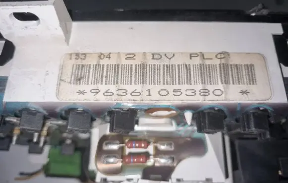 Peugeot Partner Speedometer (instrument cluster) 9636105380 09021539904