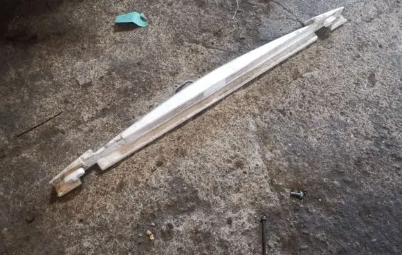 Front bumper foam support bar