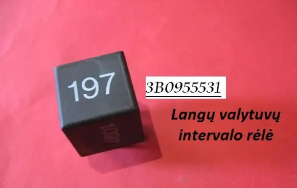 Volkswagen Golf III Window wiper interval relay 3B0955531