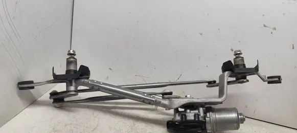 Front wiper linkage and motor