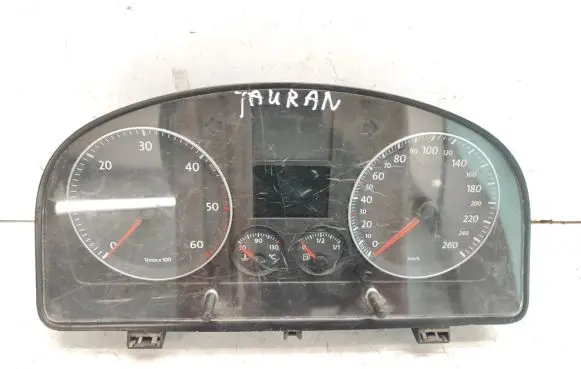 Volkswagen Touran I Speedometer (instrument cluster) 1T0920864A 110080378