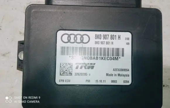 Audi A4 S4 B8 8K Hand brake control module 8K0907801H 32620205D A2C53369554