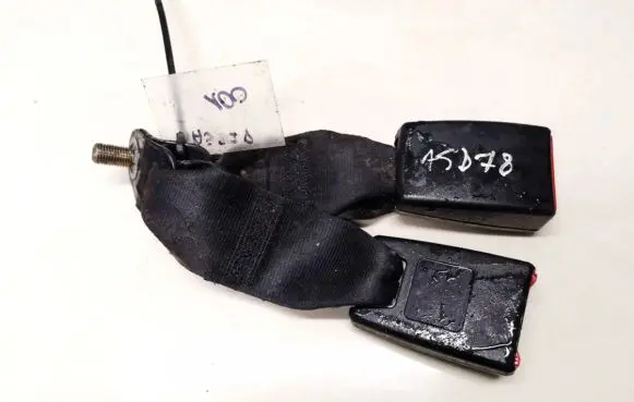 Middle seatbelt buckle (rear)