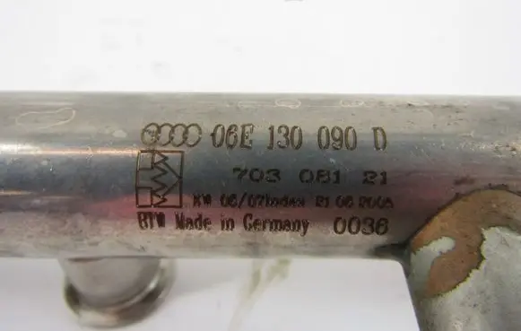 Audi A6 S6 C6 4F Fuel main line pipe 06e130090d
