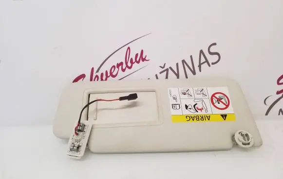 Volkswagen PASSAT B8 Sun visor 3G0857552J 2015331G065