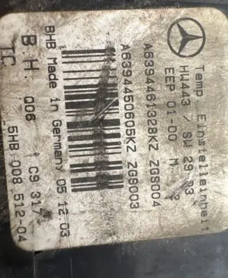 Mercedes-Benz Vito Viano W639 Climate control unit A6394461328 5HB00851204 A6394450605
