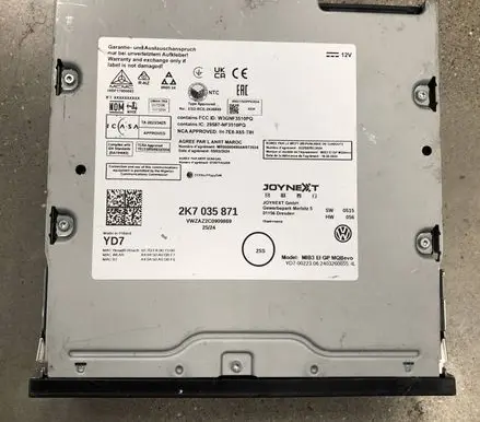 Volkswagen Caddy MMI control unit 2K7035871