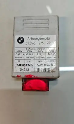 BMW 3 E90 E91 Tow bar trailer control unit/module 104213 975291 61356975291