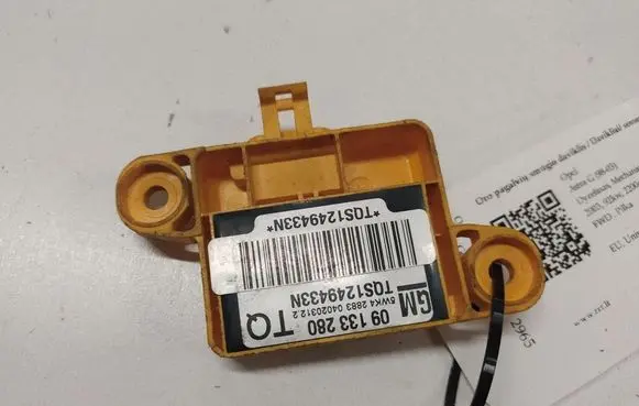 Opel Astra G Airbag deployment crash/impact sensor 09133280 5WK42883