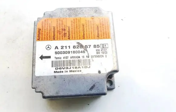 Mercedes-Benz E W211 Airbag control unit/module a2118205785 500309180046