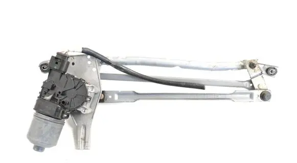 Front wiper linkage and motor