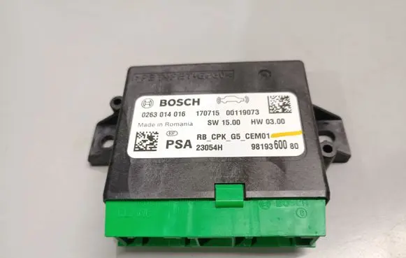 Peugeot 3008 II Parking PDC control unit/module 9819360080 1623123480