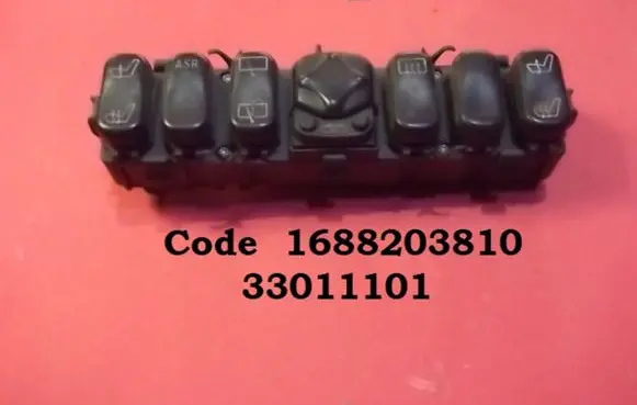 Mercedes-Benz A W168 Seat heating switch 1688203810 33011101