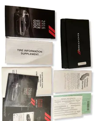 Dodge Challenger Owners service history hand book 16D491926AA 16D491426AA 15DOD826AA