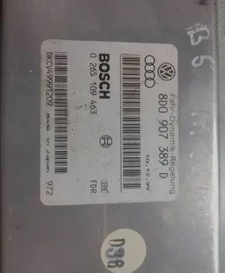 Volkswagen PASSAT B5.5 ESP (stability system) control unit 8D0907389D 0265109463 DK8V49991209