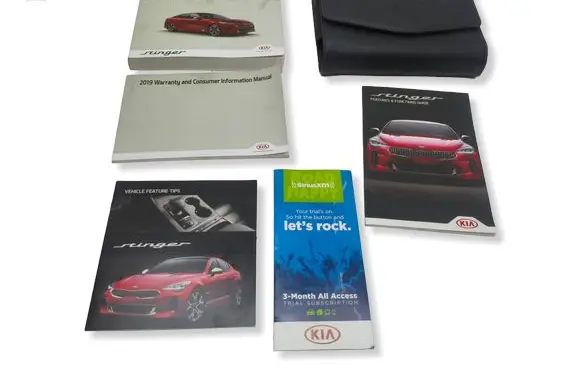 KIA Stinger Owners service history hand book 