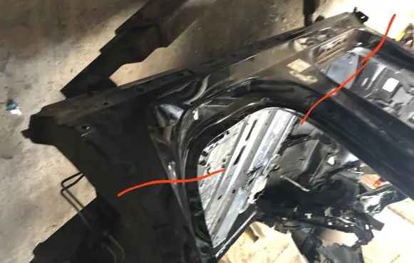 Tesla Model Y Front sill (body part) 