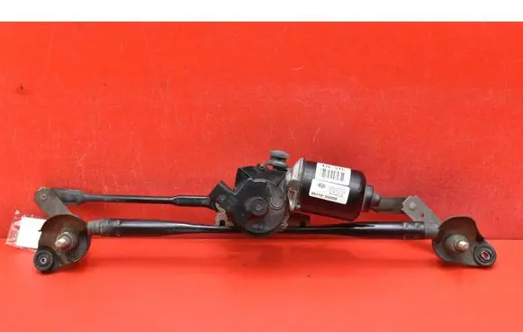 Front wiper linkage and motor