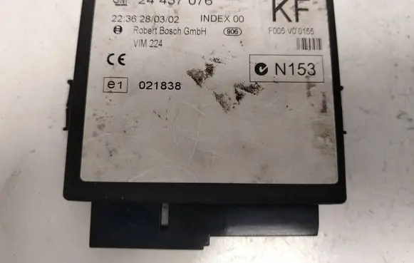 Opel Zafira A Comfort/convenience module 24437076 F005V00155 021838