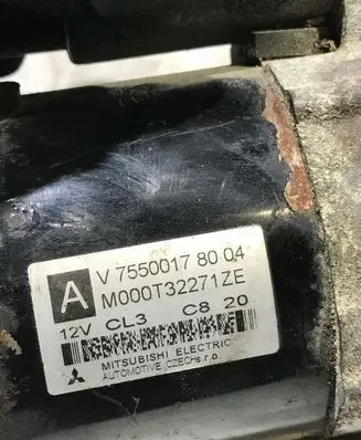 Peugeot 307 Starter motor M000T32271ZE 7550017