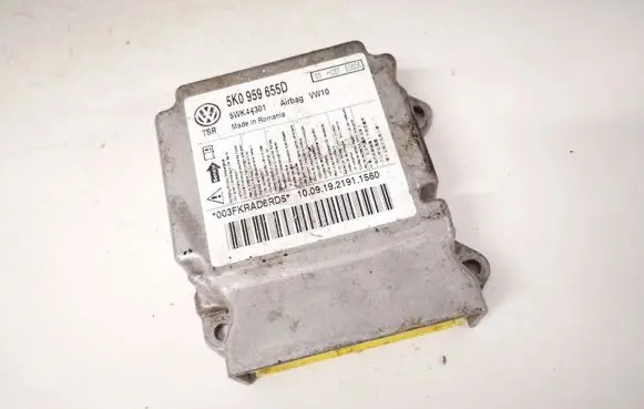 Volkswagen Golf VI Airbag control unit/module 5k0959655d 5wk44301