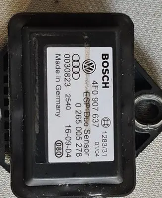 Audi A6 S6 C6 4F ESP acceleration yaw rate sensor 4F0907637 0030823 0265005278
