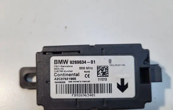 BMW 3 F30 F35 F31 Alarm control unit/module 9269634