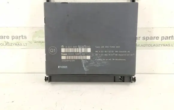 Mercedes-Benz S W221 Seat control module 2219002202 2218707293