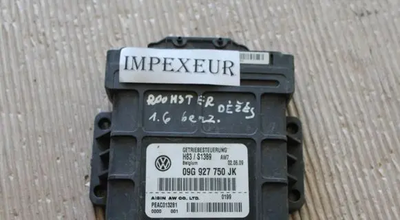 Skoda Fabia Mk2 (5J) Gearbox control unit/module H83S1389 09G927750JK PEAC013281