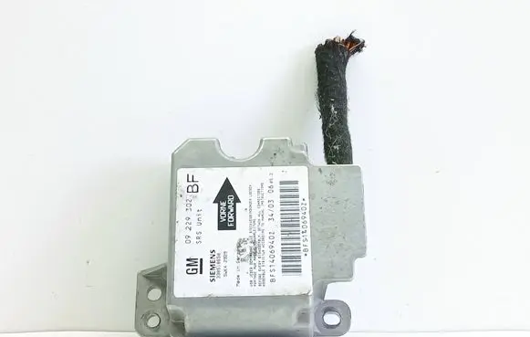 Opel Astra G Airbag control unit/module 09229302 5WK42925 330518650