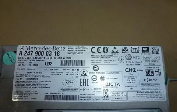 Mercedes-Benz Sprinter W906 Navigation unit CD/DVD player A2479000318