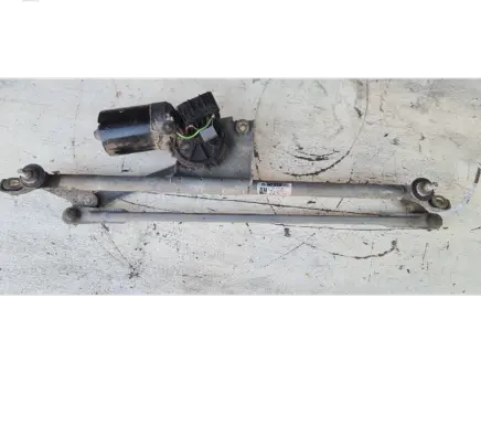 Front wiper linkage and motor