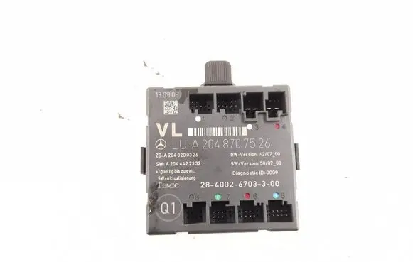 Mercedes-Benz GLK (X204) Door control unit/module 2048707526 2128203485