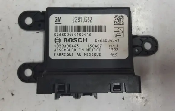 Opel Astra J Parking PDC control unit/module 22810362