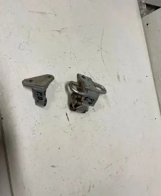 Front door hinge set