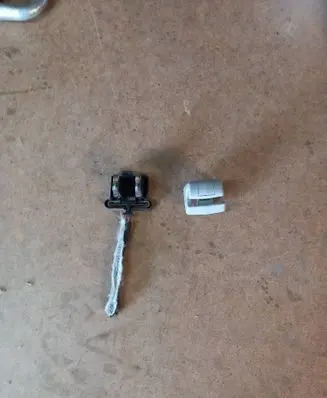 Sun visor clip/hook/bracket