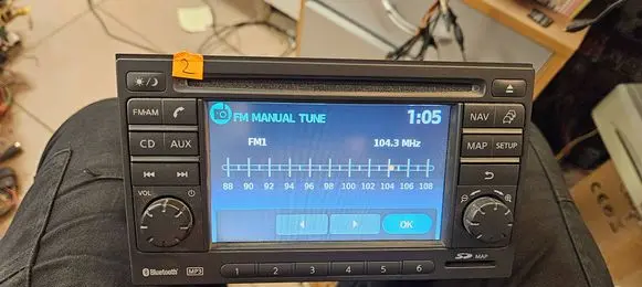 Nissan Qashqai Radio/CD/DVD/GPS head unit 25915BH20C 7612830092 LCN