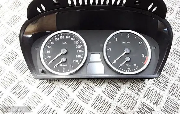 BMW 5 E60 E61 Speedometer (instrument cluster) 62116958600 6934312