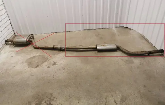BMW 5 E60 E61 Middle muffler/silencer 7789946 2130301 18307798073