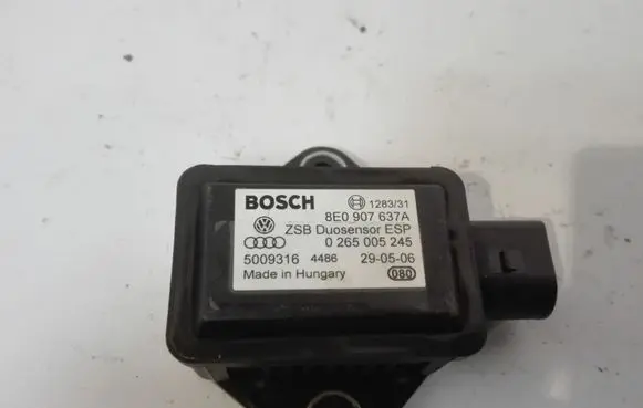 Audi A8 S8 D3 4E ESP acceleration yaw rate sensor 8E0907637A 0265005245
