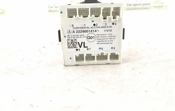 Mercedes-Benz GLC X253 C253 Door control unit/module 2229001414 2229009812