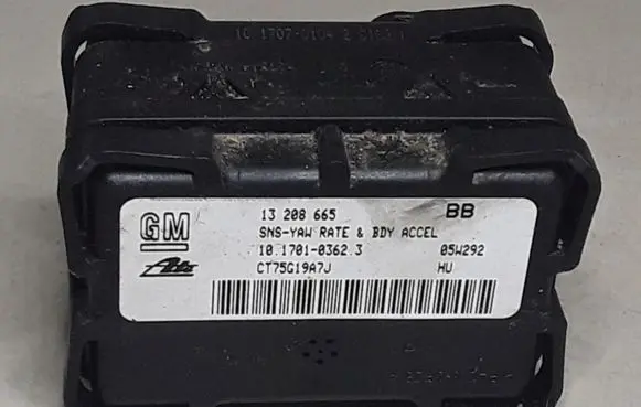 Opel Astra H ESP acceleration yaw rate sensor 13208665 CT75G19A7J