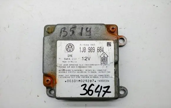 Volkswagen PASSAT B5 Airbag control unit/module 1J0909604