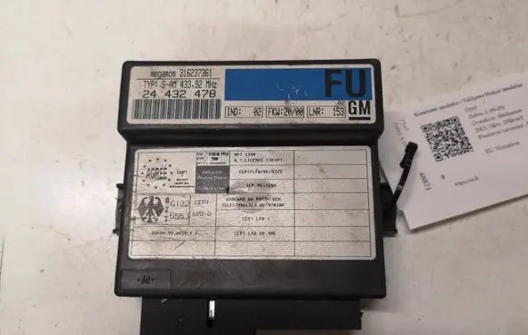 Opel Zafira A Comfort/convenience module 24432478 316237361