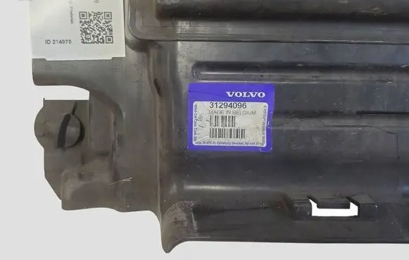 Volvo V40 Intercooler air guide/duct channel 31294096